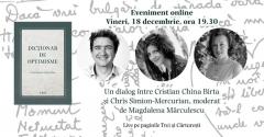 Lansarea volumului Dicționar de optimisme, de Chris Simion – Mercurian