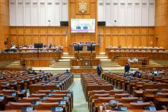 Deputații au ținut un moment de reculegere în memoria eroirlor Revoluției din Decembrie 1989