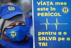 Sindicaliștii din Sănătate, în stradă