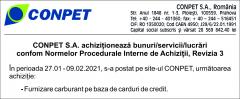 CONPET S.A. achiziționează bunuri/servicii/lucrări
