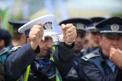 VIDEO Protest al polițiștilor în fața Guvernului