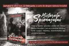 Jurnalul îți oferă luni, 22 februarie, o carte de despre războiul invizibil: "Misterele spionajului"
