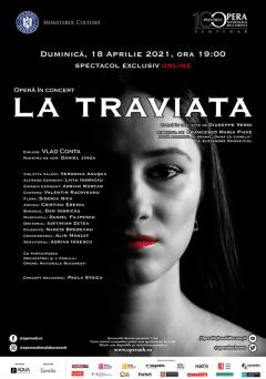 „La Traviata”, operă în concert, transmisă online de Opera Națională București