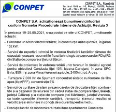 CONPET S.A. achiziționează bunuri/servicii/lucrări