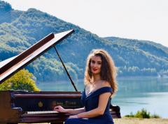 Dirijorul libanez Lubnan Baalbaki și pianista Sînziana Mircea,  în primul concert cu public la Sala Radio!