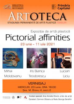 „Pictorial affinities”, expoziţie inedită găzduită de Artoteca  Bibliotecii Metropolitane Bucureşti