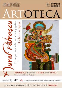 Expoziția personală de pictură și grafică a artistului Aurel Pătrașcu la Artoteca  Bibliotecii Metropolitane Bucureşti