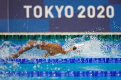 VIDEO David Popovici s-a calificat în a doua finală olimpică. A obținut al cincilea timp din semifinale la 100 metri liber