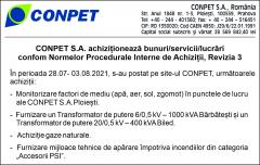 CONPET S.A. achiziționează bunuri/servicii/lucrări