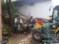 Construcții ilegale, dărâmate în Sectorul 5