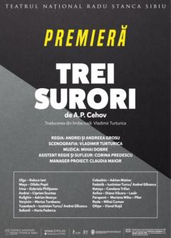 „Trei surori”, de Cehov, cu o distribuție de excepție, premiera lunii noiembrie la TNRS