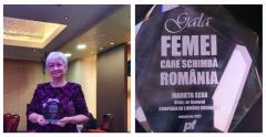 Marieta Seba, directoarea Companiei de Librării București,  premiată la Gala „Femei care Schimbă România”