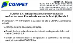 CONPET S.A. achiziționează bunuri/servicii/lucrări