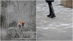 Cod galben de polei în Capitală și în 8 județe din sudul țării. Ploi și ninsori în 9 județe din vest