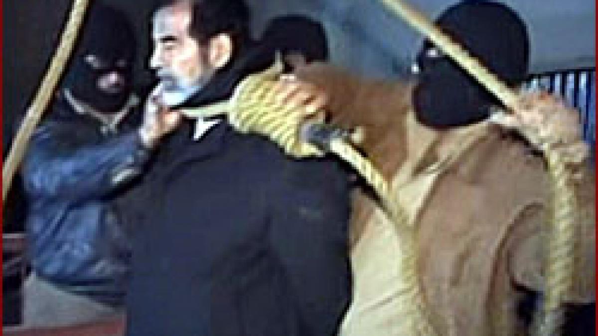 Sinucidere la tv - Difuzarea executiei lui Saddam face victime