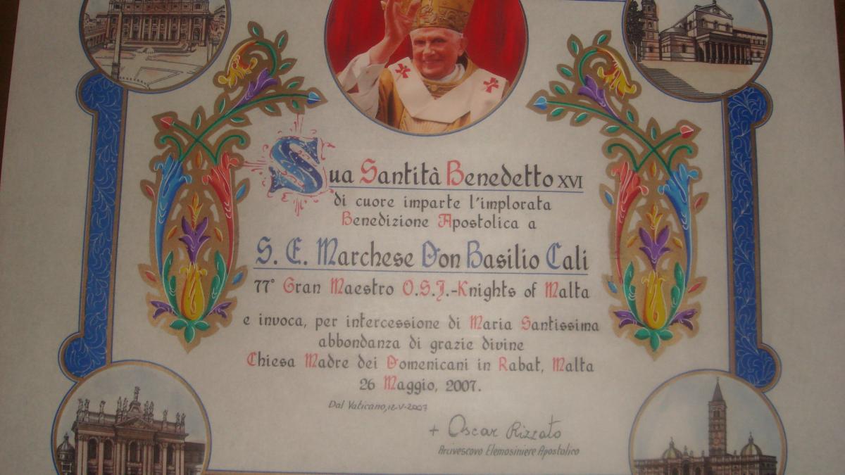 Cavalerii de la Malta-Ceremonie de investitură