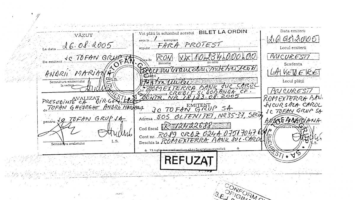 Gelu Tofan, dator văndut la bănci