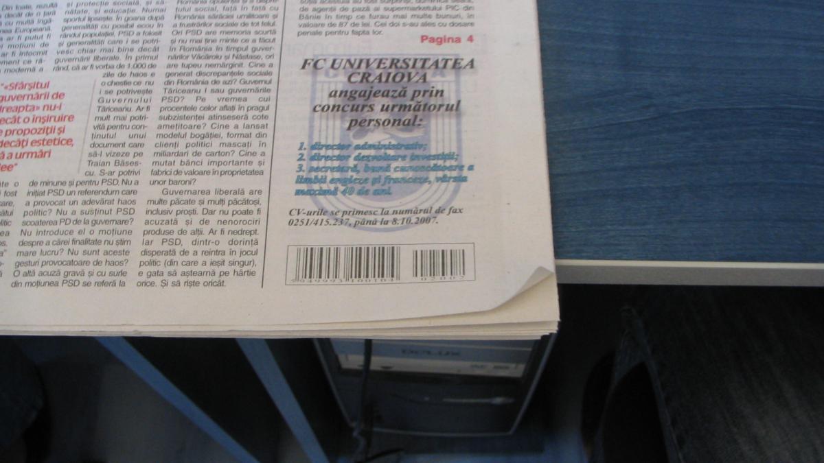"U" CRAIOVA: Tatonări fără  ofertă clară