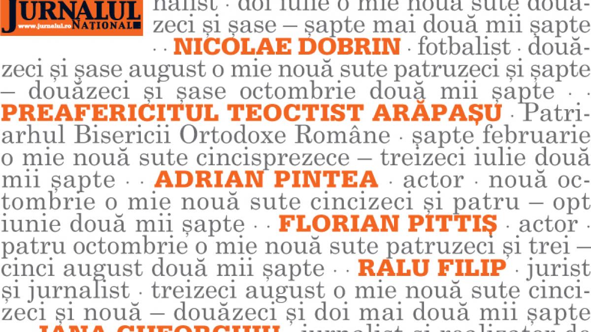 Ingeri de pace. Cei ce au fost... 