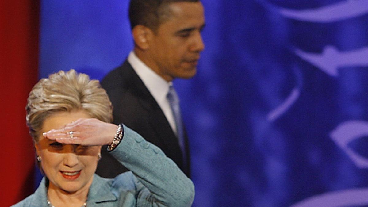 Hillary, în cădere