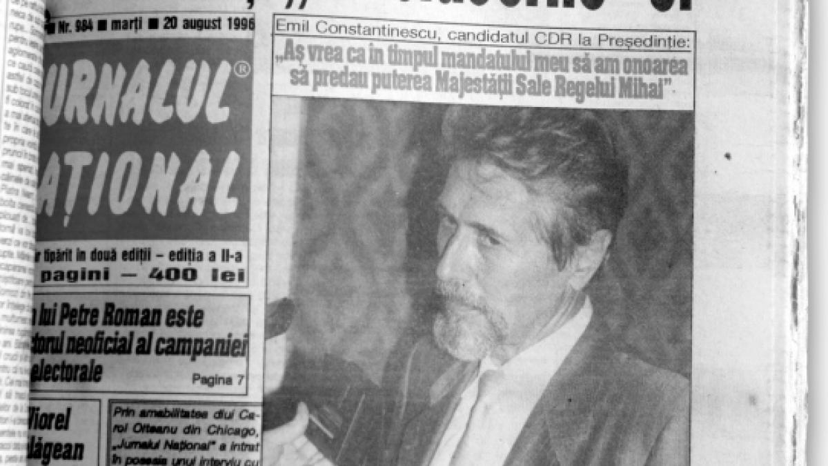 Monarhistul a devenit republican în trei zile