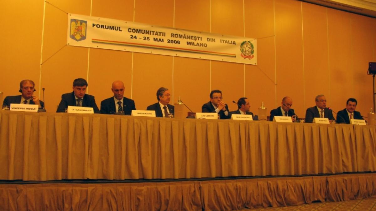 Primul forum al românilor din Italia