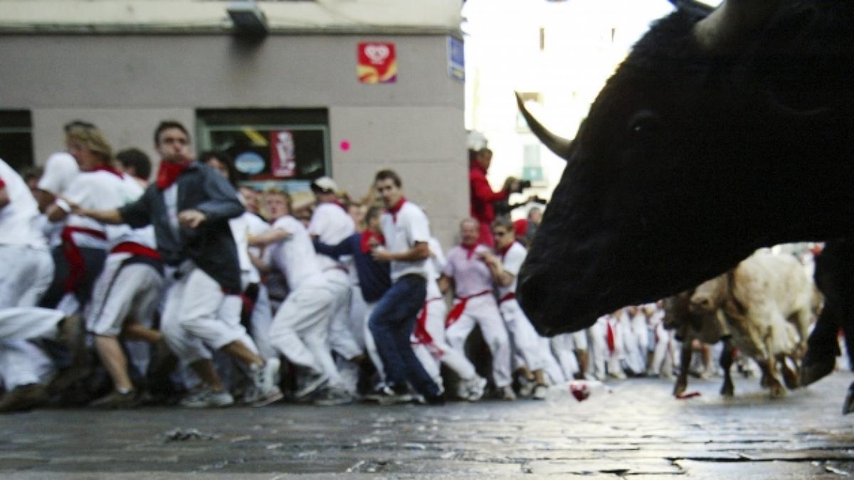 Cursa taurilor de la Pamplona