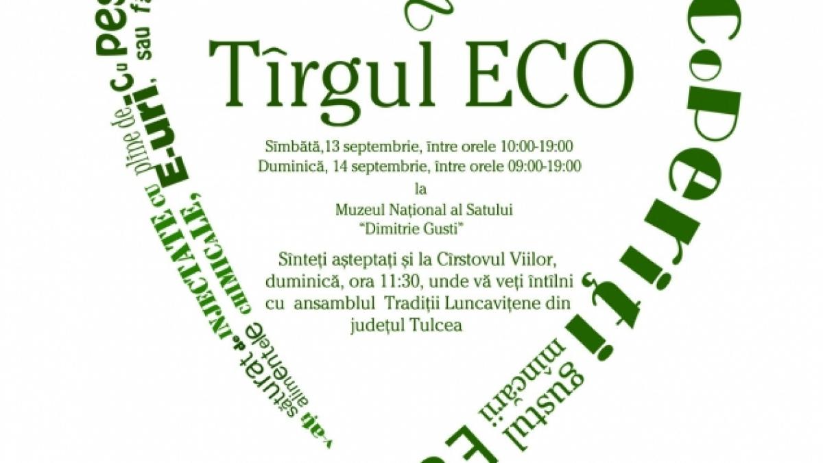 Eveniment Jurnalul Naţional - Invitaţie la Tîrgul ECO