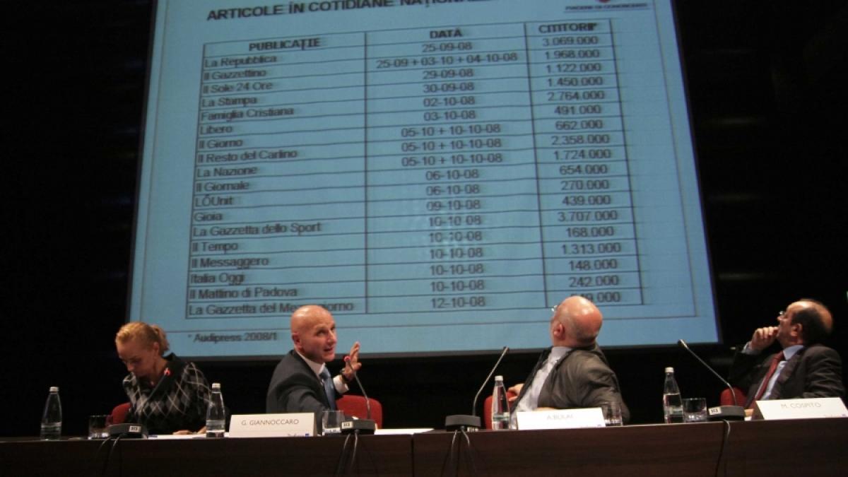 Campanie italiană, conţinut şi bani româneşti 