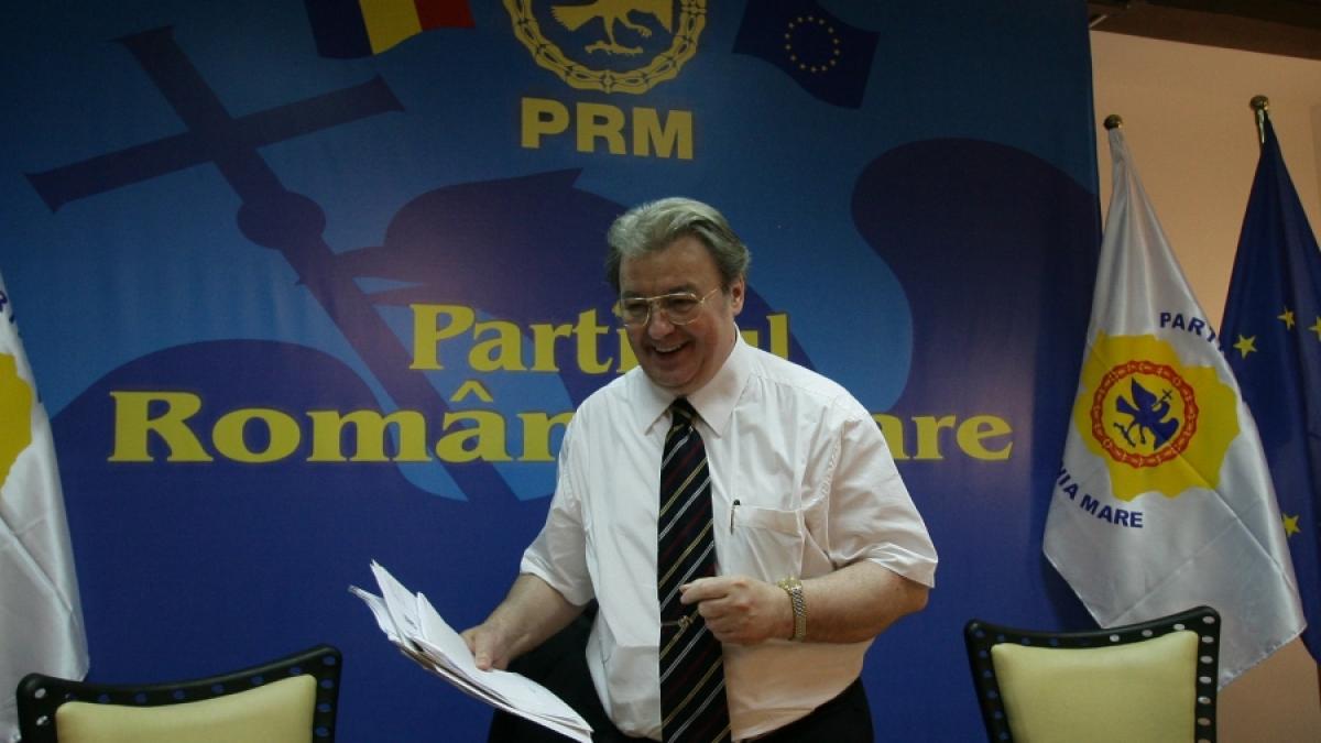 CV Tudor:"Nu are rost să mai candidez la Preşedinţie în 2009"