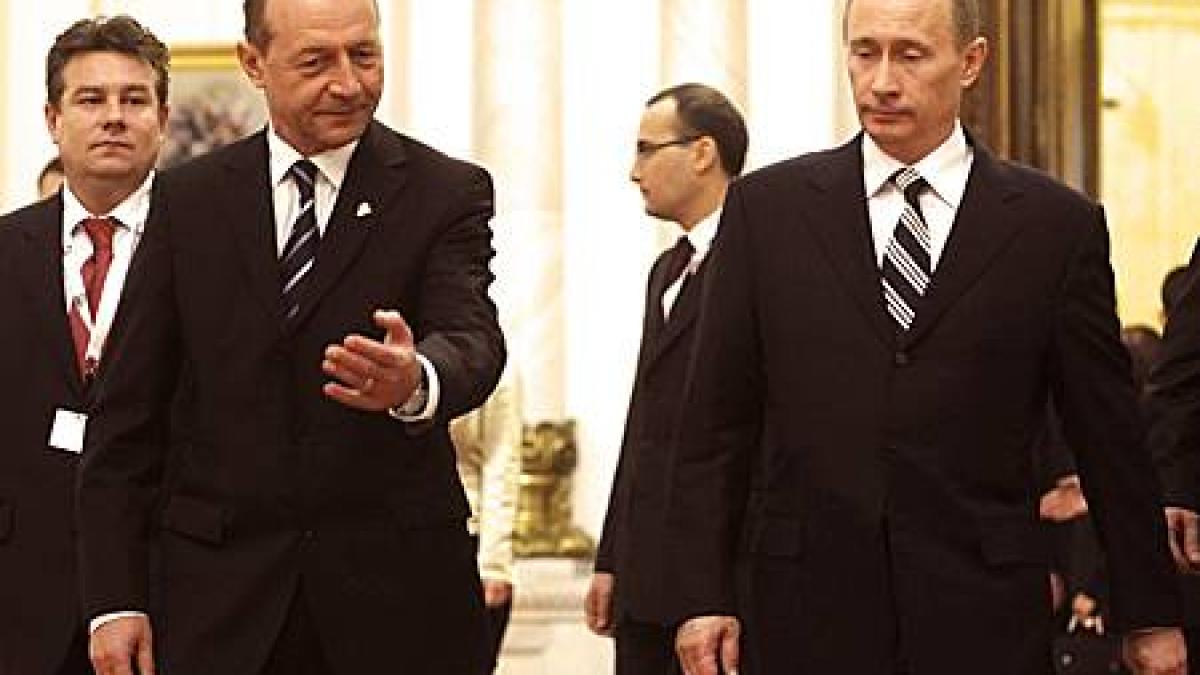 Dialog Băsescu - Putin pe problema gazelor