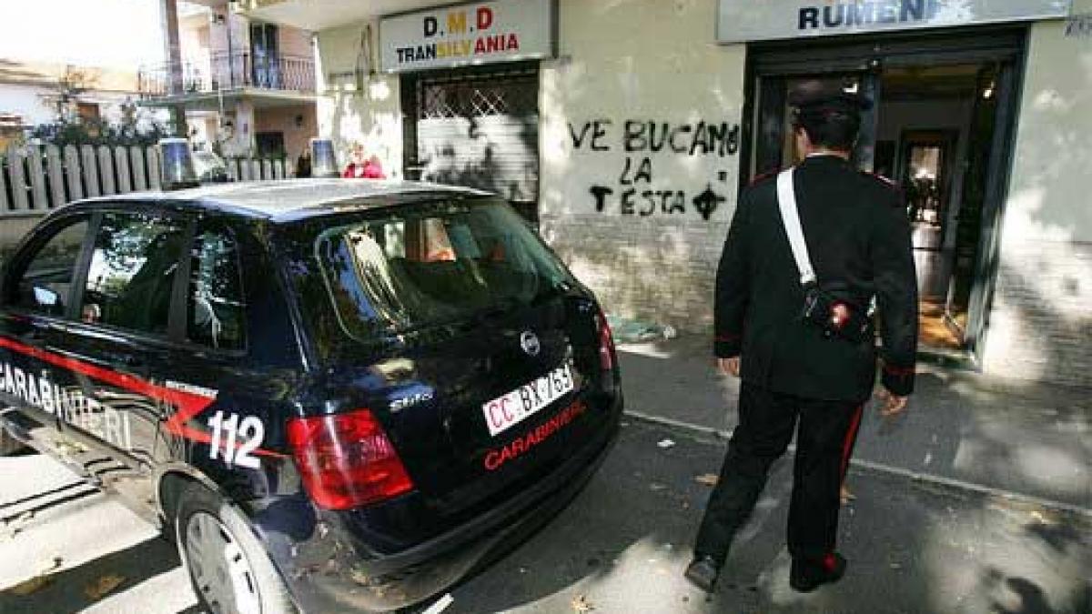 Atentat cu bomba asupra unui magazin romanesc de ianga Roma 