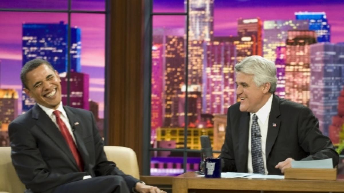 Obama, “Barackstar” la Jay Leno