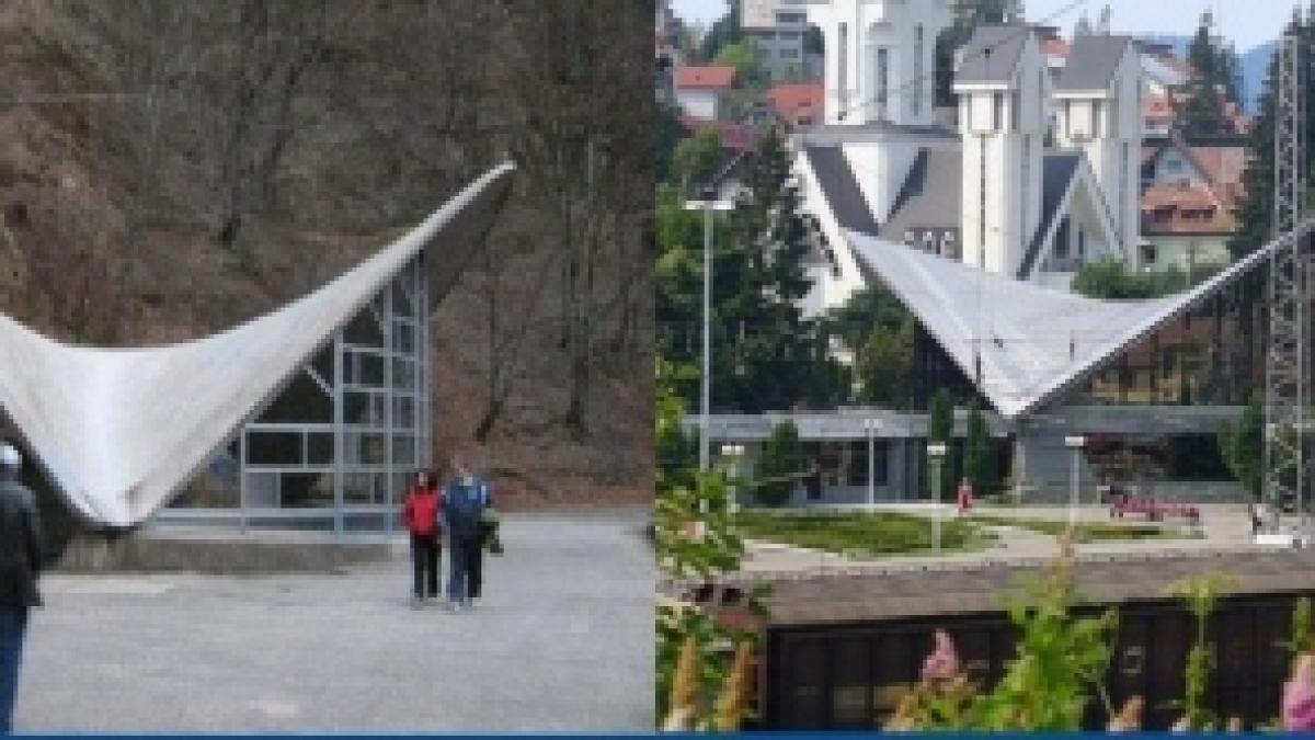 Izvorul 24 şi Gara Predeal, singurele clădiri din România care reprezintă şaua geometrică