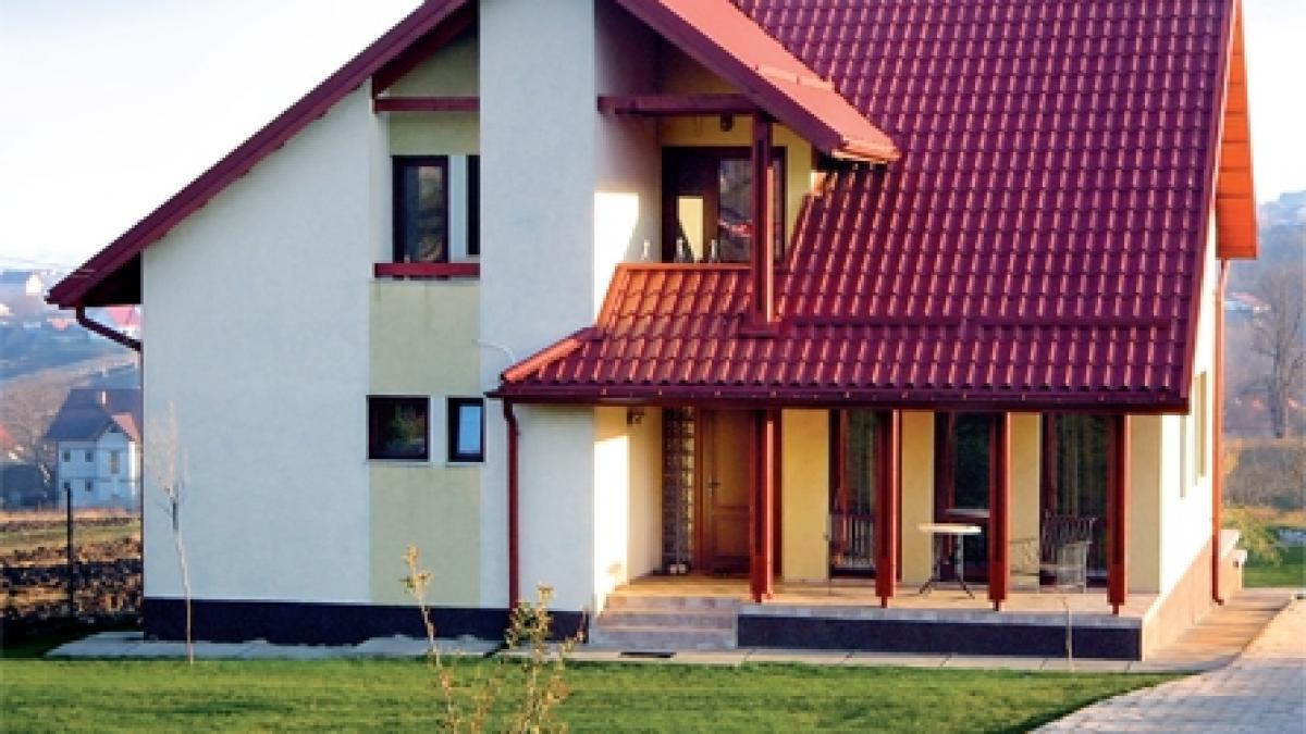 Case cu structură din lemn  