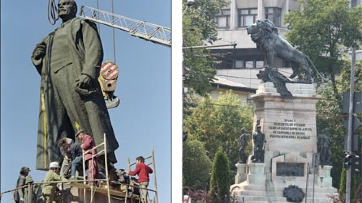 Udrea, turnată în bronzul lui Lenin