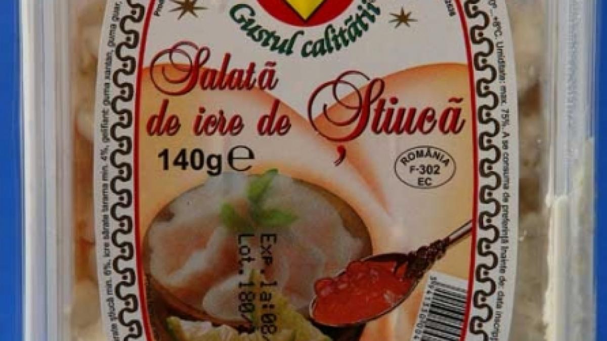 Salată de icre cu şase aditivi