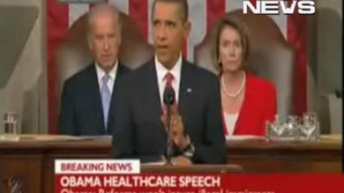 Obama, făcut mincinos în timp ce rostea un discurs în Congres