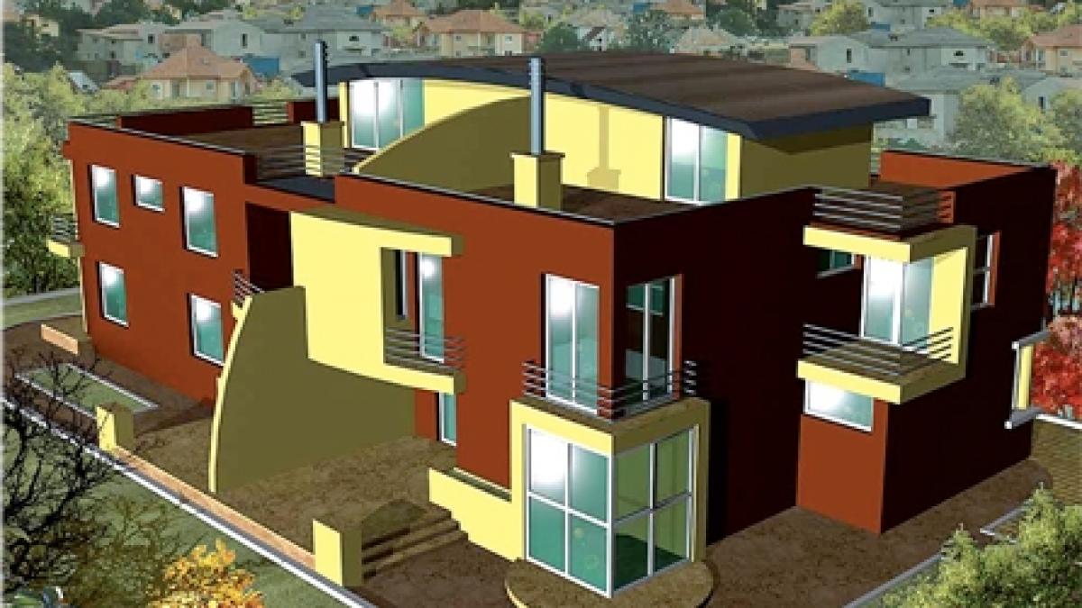 Ansamblu de două locuinţe unifamiliale cuplate 