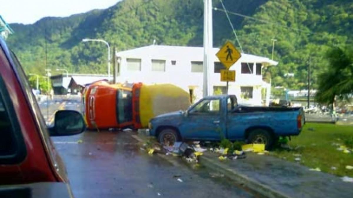 Tsunami devastator in Insulele Samoa