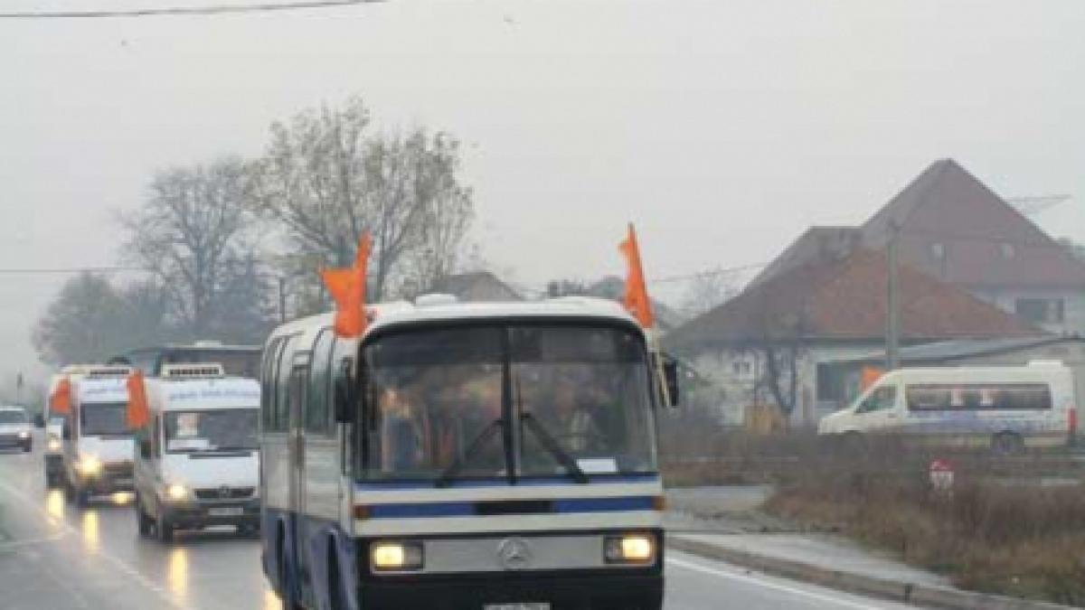 Acţiunea "autobuzul" pentru preşedinte!