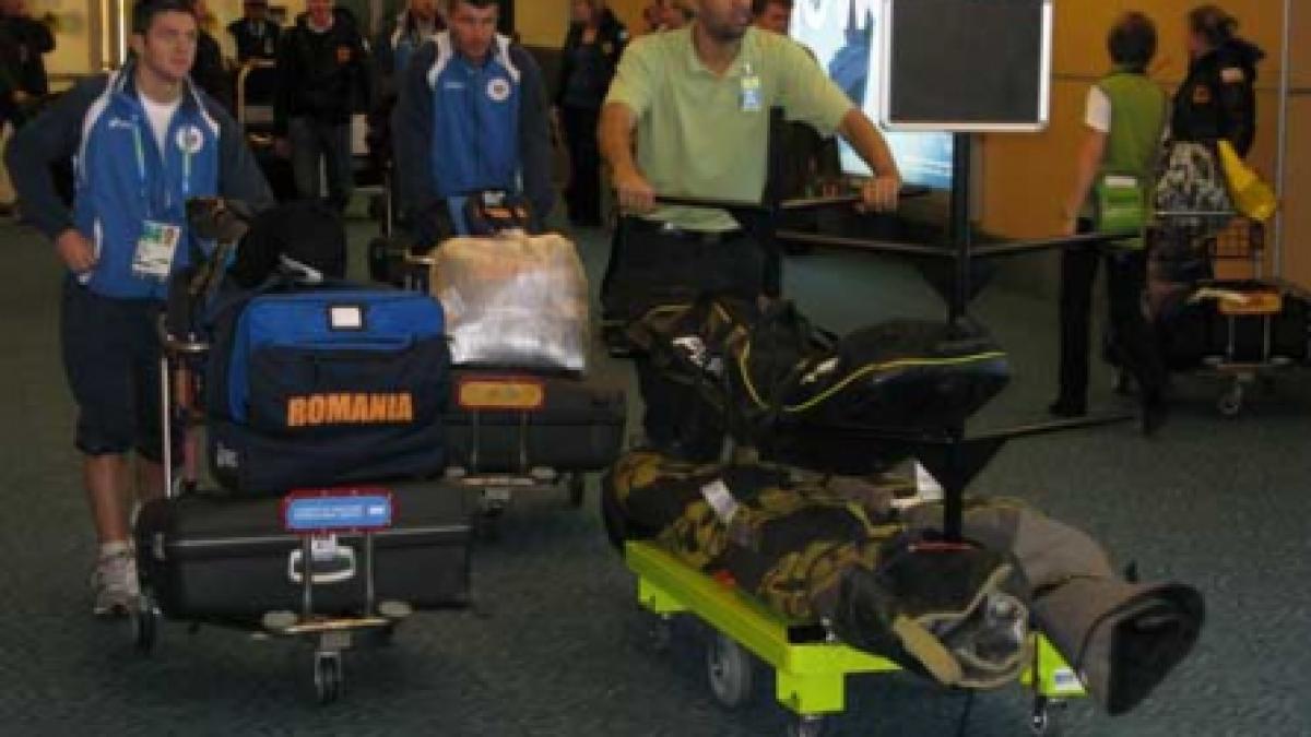 Din avion, direct la antrenament!