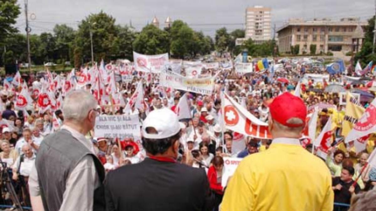 Greva s-a topit de la ploaie