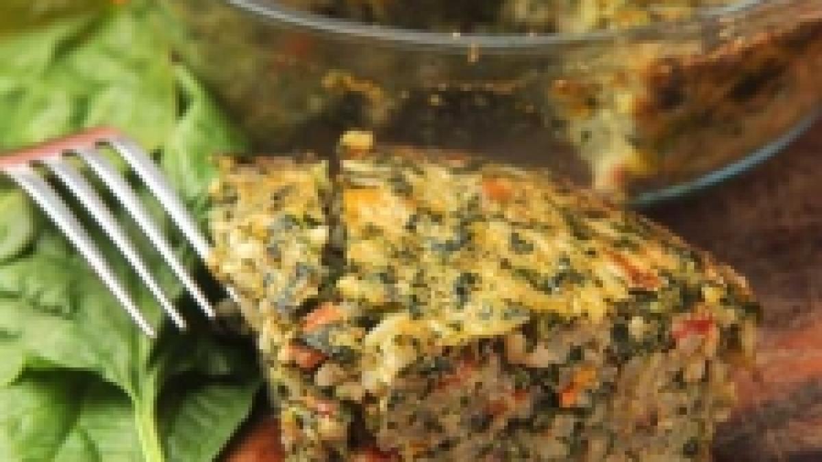 Andu găteşte budincă de orez cu legume