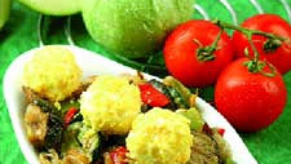 Bulete de brânză cu legume