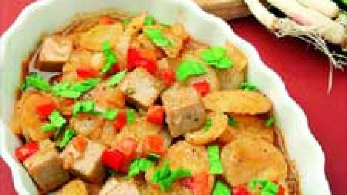 Legume cu peşte şi cartofi