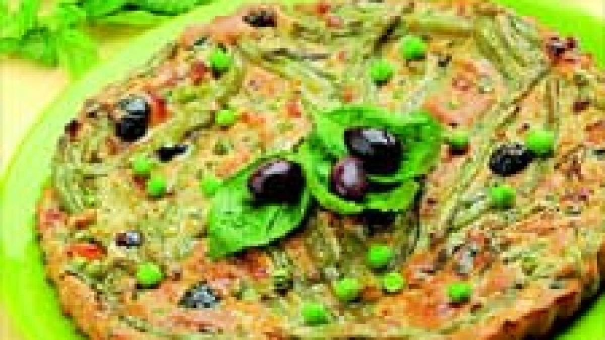 Tartă cu peşte şi legume