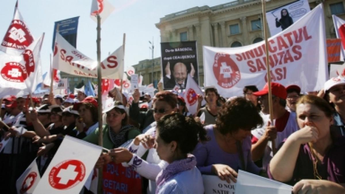 Proteste violente ale sindicaliştilor la Iaşi