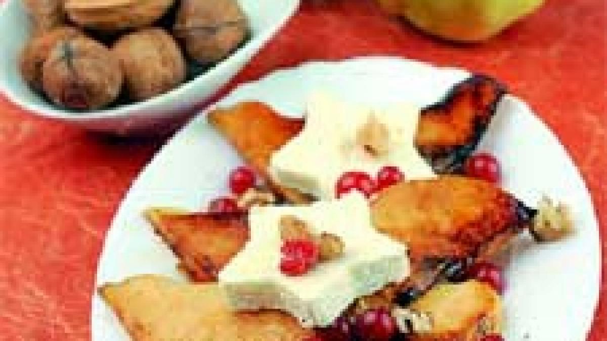 Carpaccio de gutui cu brânză