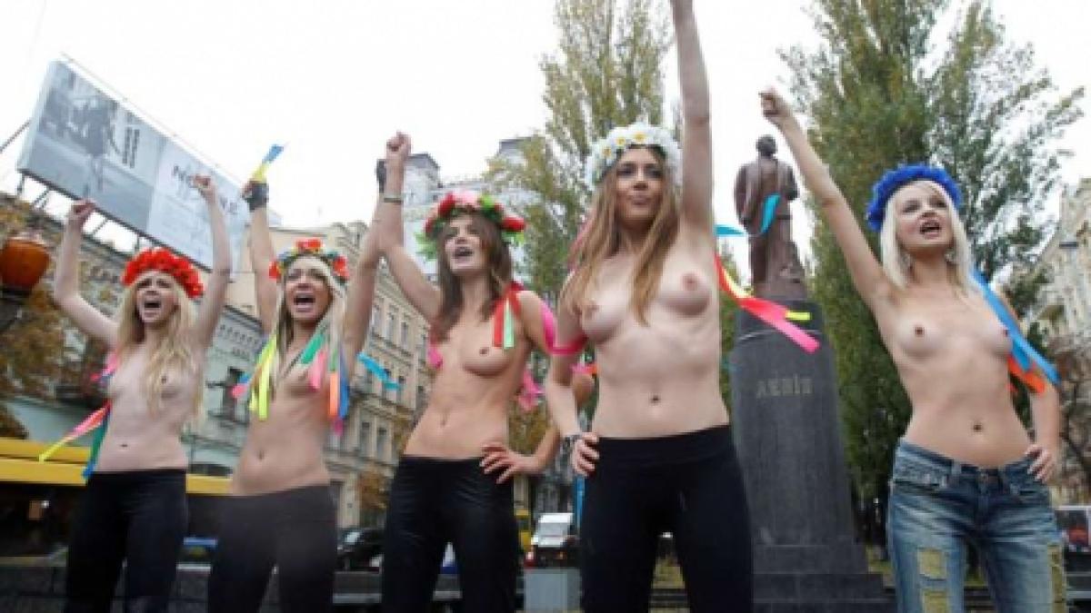 Protest topless în Ucraina
